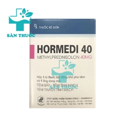 Hormedi 40 Pharbaco - Thuốc kháng viêm và dị ứng hiệu quả